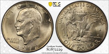 1972-D $1 MS66