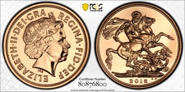 2015 Sov S-SC7 IRB Portrait MS69