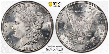 1881-S $1 MS64