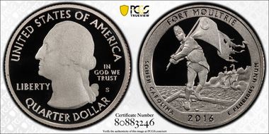 2016-S 25C Fort Moultrie NP  First Strike PR70DCAM