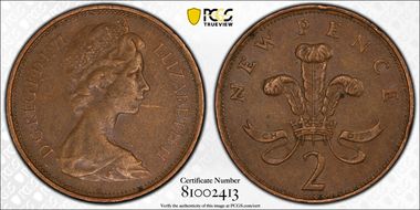 1971 2p S-C1 New Pence XF40BN