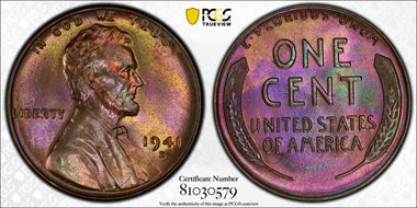 1941-D 1C MS65RB