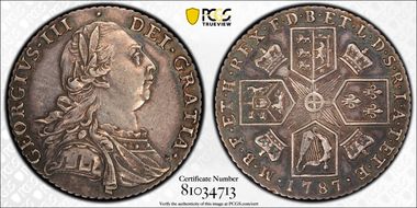 1787 Shil S-3746 Hearts AU53