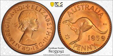 1959 Y. (p) 1D PR66RD