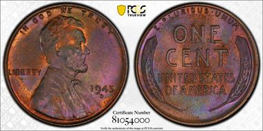 1945-D 1C MS65BN