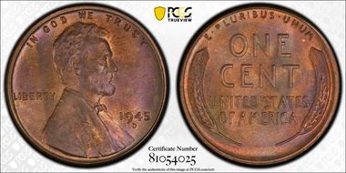 1945-D 1C MS66BN