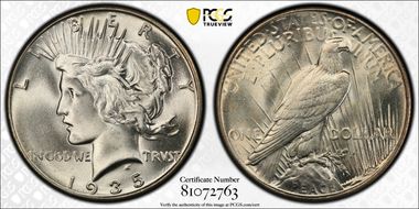 1935 $1 MS64