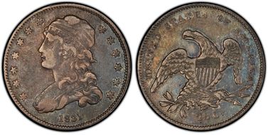 1831 25C B-3, Small Letters VF35