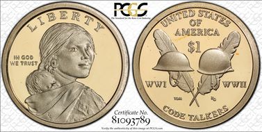 2016-S $1 Native American PR70DCAM