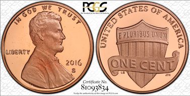 2016-S 1C Shield PR70DCAM