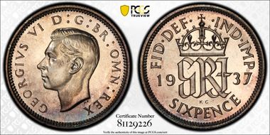 1937 6D S-4084 PR67CAM