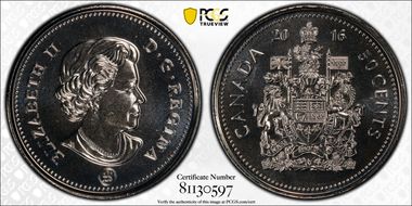 2016 50C RCNA - Ottawa MS68