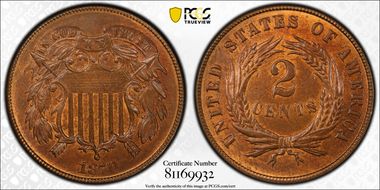 1870 2C DDO FS-101 MS64RB