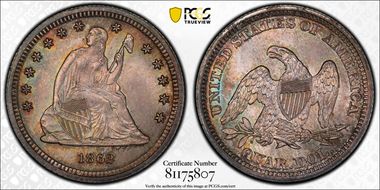 1862 25C MS66