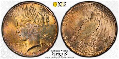 1927-S $1 MS64