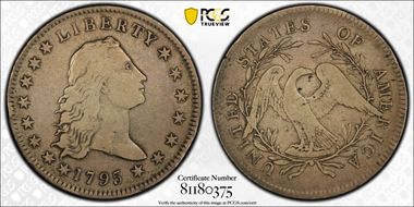 1795 $1 Flowing Hair, BB-14 VF20