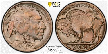 1913-D 5C Type 2 MS64