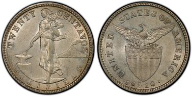 1916-S 20C Allen-11.12a Tilted 6 MS62