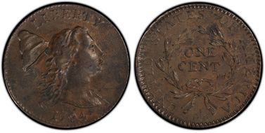 1794 1C Head of 1793 Double Chin, S-19a XF40BN