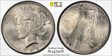 1925 $1 MS66