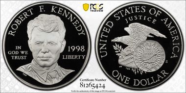1998-S $1 RFK PR70DCAM