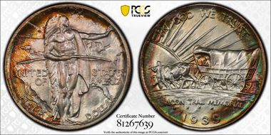 1939-D 50C Oregon MS68+