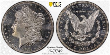 1888-S $1 MS64DMPL