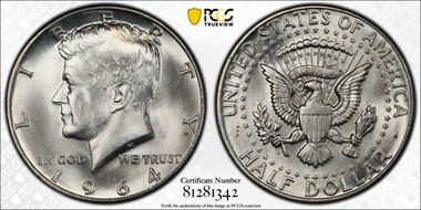 1964-D/D 50C RPM, FS-501 MS66