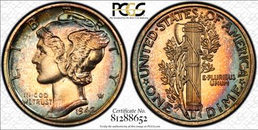 1942 10C PR68