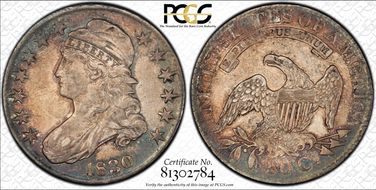 1830 50C O-114, Large Letters XF45