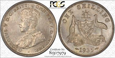 1935(m) Shil KM-26  Ag MS63