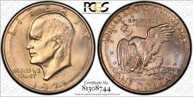 1971-D $1 MS65