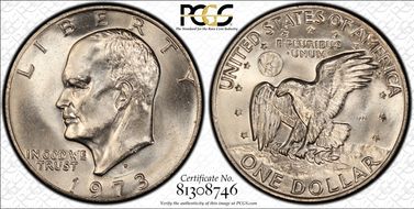 1973-D $1 MS65