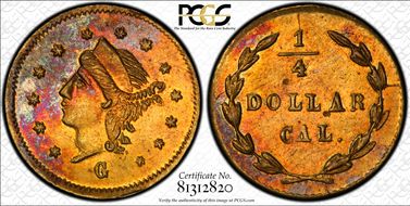 (1870-1) G25C BG-834 AU58