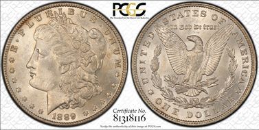 1889 $1 MS62
