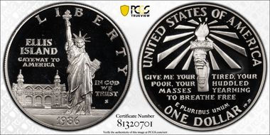 1986-S $1 Statue Of Liberty PR68DCAM