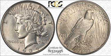 1934 $1 AU53