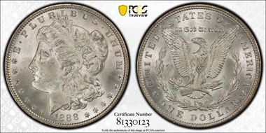 1888 $1 MS64