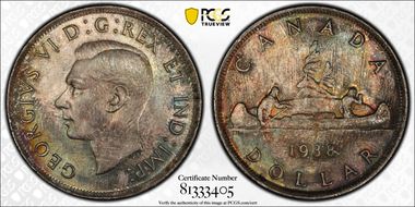1938 S$1 MS65+