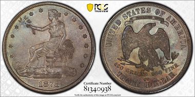 1878-CC T$1 Trade MS63+