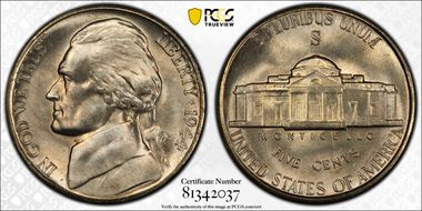 1944-S 5C MS67FS