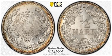 1916-D 1/2 Mk J-16 MS68