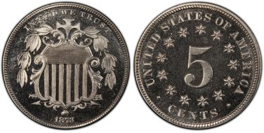 1873 5C Closed 3 PR66+ CAM