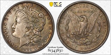 1891 $1 MS63