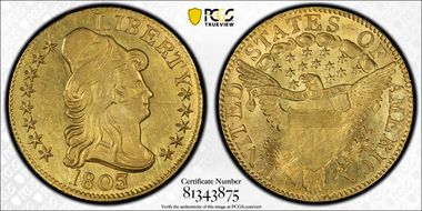 1803/2 $5 MS62