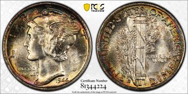1944-D 10C MS68+ FB