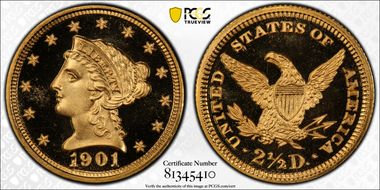 1901 $2.50 PR69DCAM