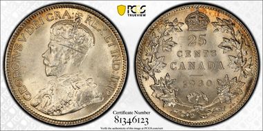 1930 25C MS66