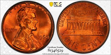 1960 1C Large Date MS67RD