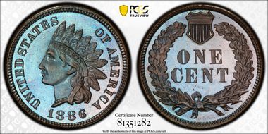 1886 1C Type 2 PR67BN